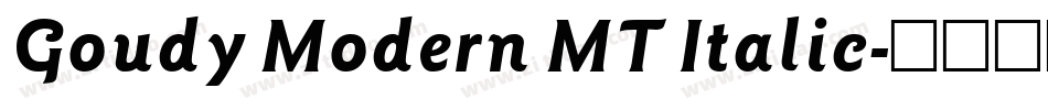 Goudy Modern MT Italic字体转换